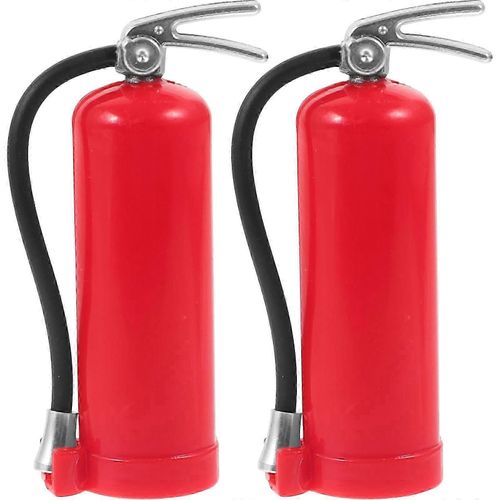 Lot de 2 mini extincteurs simulés pour maison de poupée, jouet pour voiture télécommandée à l'échelle 1/10 et 1/8
