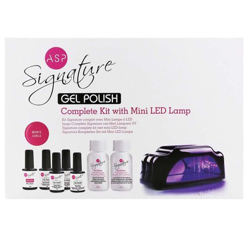 Asp - Kit Complet Avec Mini Lampe Led Gel Polish Signature -