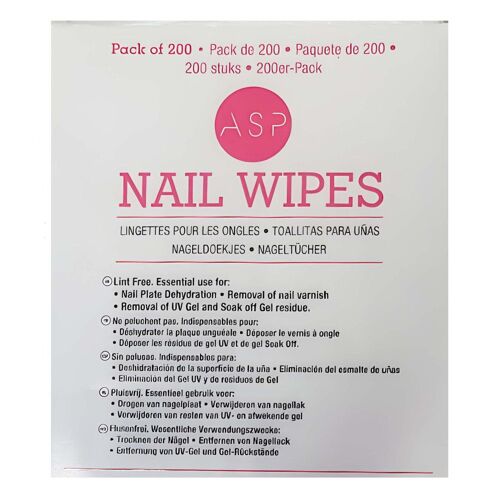 Asp - Lingettes Pour Ongles Nail Wipes 200 Pcs - 