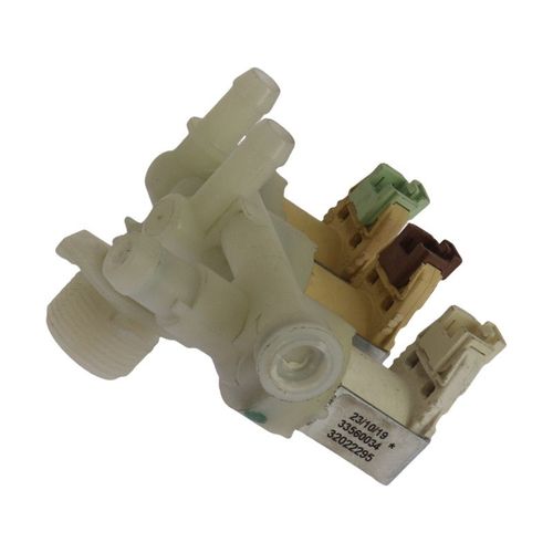Electrovanne 3 voies 32022295 pour Lave linge BELLAVITA, CLAYTON, CONTINENTAL EDISON, ESSENTIEL B, FAR, LINETECH, ORMOND, PROLINE, QILIVE, SABA, SHARP, TECHNICAL, TECNOLEC, TELEFUNKEN, WALTHAM, WESTWOOD , LAVE LINGE SECHANT HUBLOT ESSENTIELB ELS-861B