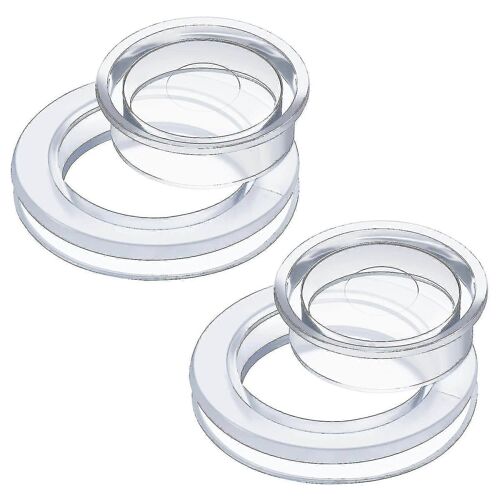 (Anneau transparent * 2 pièces) Bouchon de trou de parasol de table de patio, flexible et facile à installer, cône de parasol pour piscine et balcon Xixi