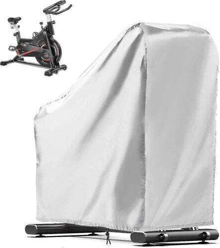 (140 X 60 X 120 Cm - Argent) Housse De Protection Pour Vélo D'appartement, Vélo D'intérieur, Vélo Stationnaire, Compatible Avec Vélo Droit, Housses De Protection D'extérieur