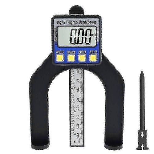Jauge de profondeur numérique 80 mm avec pieds magnétiques pour table de menuiserie et de toupie