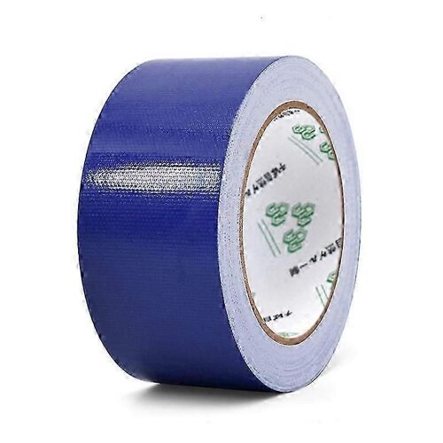 (Bleu foncé) Rouleau de ruban adhésif imperméable 10 m x 45 mm pour réparation artisanale, rouge/noir/bleu/marron/vert/argenté