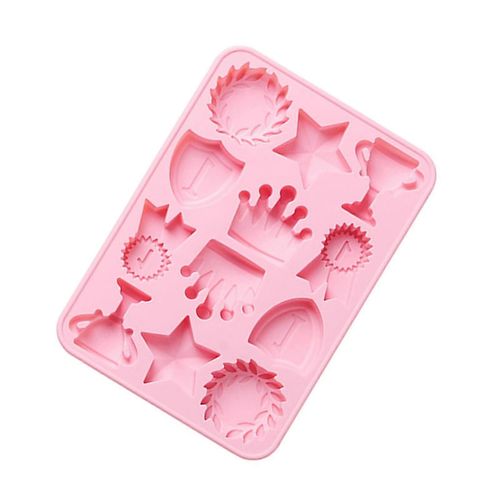 Moule À Gâteau En Silicone (Rose) En Forme De Couronne Mignonne Pour La Fabrication De Gâteaux