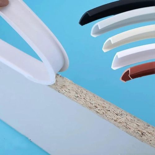 Bande De Protection Autocollante Flexible En Pte Pour Bords De Meubles En Forme De U ¿ Pour La Réparation Et La Restauration D'armoires (16 Mm X 3 M, Blanc)