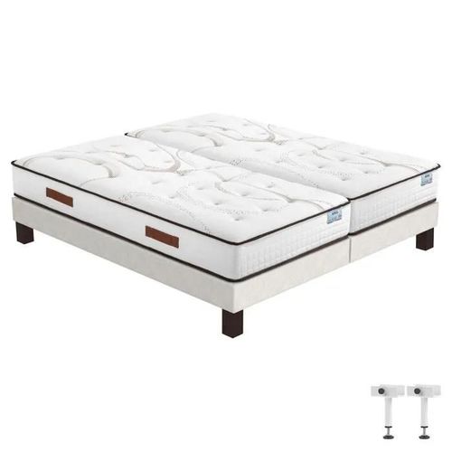 Matelas Repere + sommier SR15 - 2x90x190 - Ressorts - Hauteur 26 cm - Soutien ferme