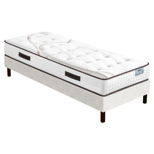 Matelas Moorea + sommier SR15 - 90x190 - Mousse - Hauteur 25 cm - Soutien ferme