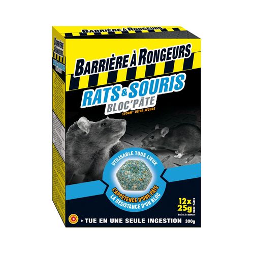 Rats & Souris Bloc'pâte Appât 12 Blocs