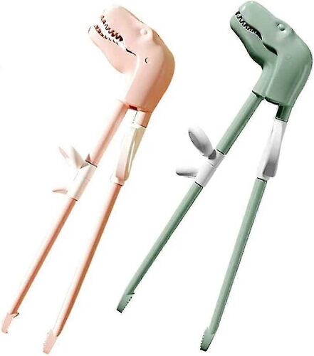 Lot de 2 baguettes d'apprentissage pour enfants en forme de dinosaure