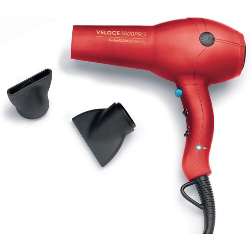 Veloce 3800 Sèche-Cheveux Professionnel Avec Conditionnement Ionique 2200 W Rouge