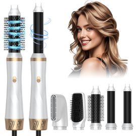 Airstyler 5 En 1 Brosse Soufflante Air Styler Set Hair Styler Airbrush Fer A Boucler Brosse Soufflante Brosse Lissante Pour Cheveux, Kit De Coiffure Pour Sécher