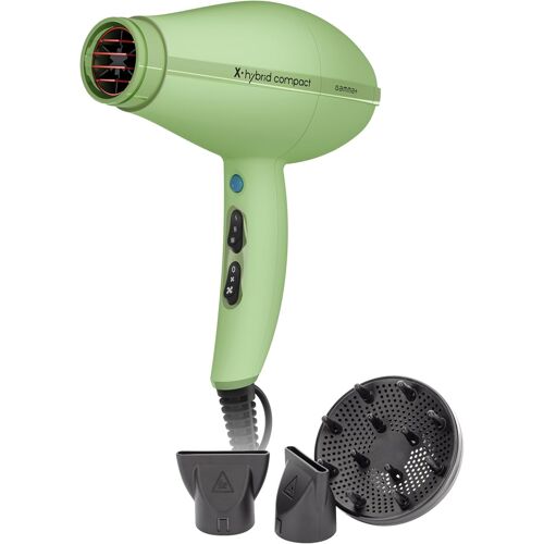 Professional X-Hybrid Compact Hair Dryer, Lightweight And Compact, Ionic Technology, Tourmaline Coated Grill, 2 Speeds 3 Temperatures, 1800-2100w (Matcha Green)