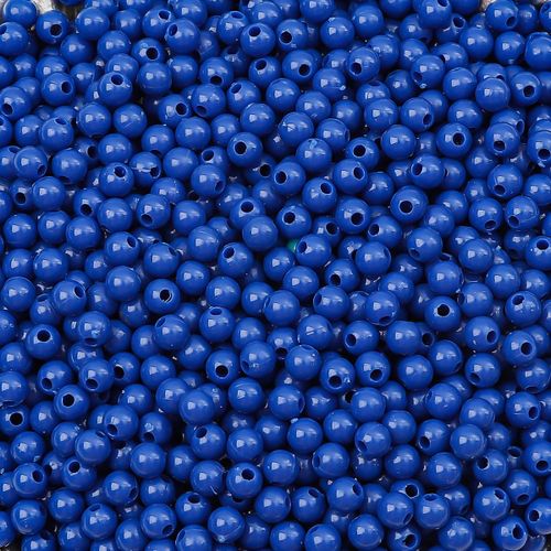 Perles Rondes Acryliques 4mm 300pcs/Sac