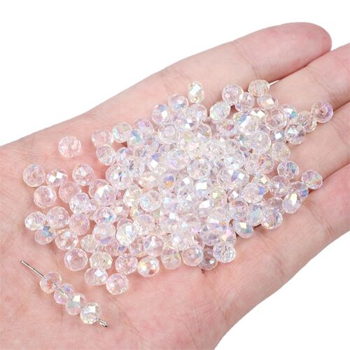 Perles En Verre Cristal 6x4mm 20pcs/Sac