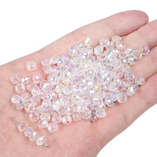 Perles En Verre Cristal 6x4mm 20pcs/Sac
