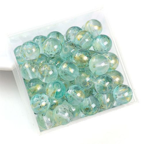 Perles En Verre Rondes 10mm 30pcs/Sac