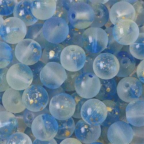 Perles En Verre Rondes 10mm 30pcs/Sac