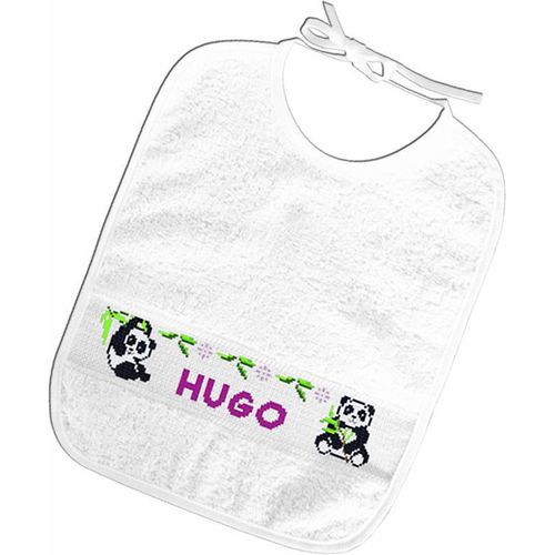 Bavoir Confectionne Pandas 25x30