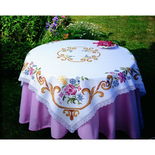 Nappes 120 X 120 Cm Bordées Dentelle