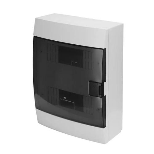 Tableau électrique saillie 16 modules (2x8) IP40 étanche blanc porte fumée HOROZ