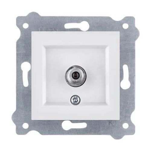Prise SAT avec filtre connecteur de type F Blanc EXEN