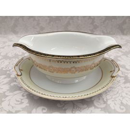 Ancienne Saucière Saucier Porcelaine De Luxe Vintage Made In Japan King China 