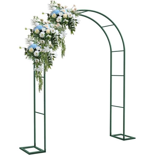 Letnerny-Arche De Jardin En Métal, Support Pour Plantes D'extérieur, Tonnelle De Rose Robuste Pour Jardin, Grande Arche De Mariage Pour Décoration De Fête De Mariage, Cérémonie (Avec Base)