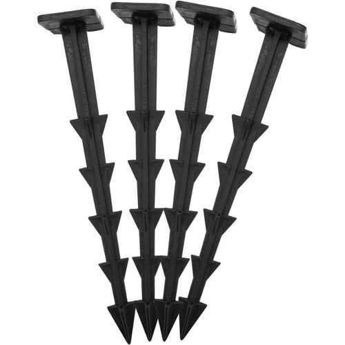Letnerny-© - Lot De 25 Piquets De Fixation - Piquets D'ancrage En Plastique - Qualité Premium - Résiste À Lhumidité - Température - 30°C À + 80°C - Fixation Pour Toile De Paillage, Bâche, Tente, Etc