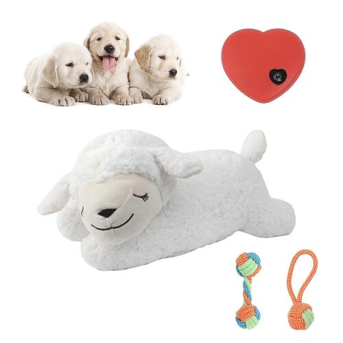 Heartbeat Puppy Peluche Toys Pet Heartbeat Toys Behavioral Anxiety Relief Comfort Toys