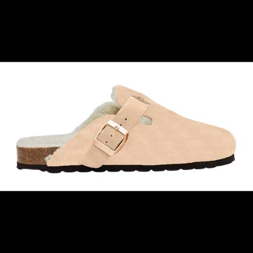 Another Step Mules Fourrées Beige