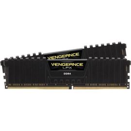 CORSAIR Vengeance LPX - DDR4 - kit - 64 Go: 2 x 32 Go - DIMM 288 broches - 3200 MHz / PC4-25600 - CL16 - 1.35 V - mémoire sans tampon - non ECC - noir