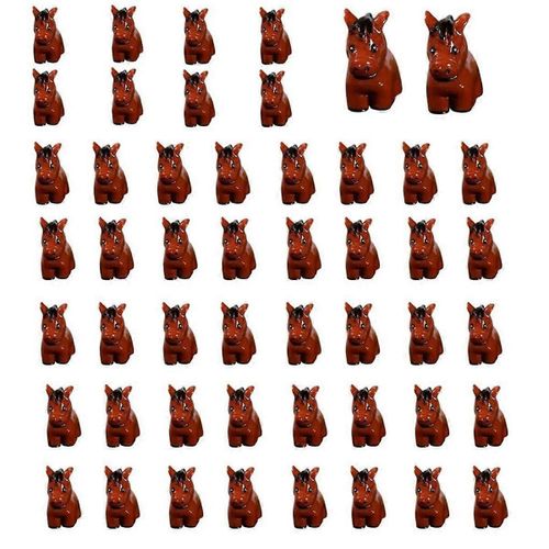 50pcs Mini Jungle Animaux Figurines Résine Minuscule Animal Miniatures Animal Sauvage Miniature Jardin Accès