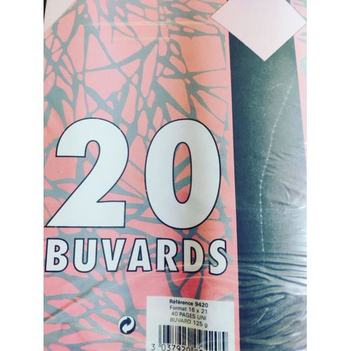 Lot De 3 Paquets De 20 Buvards.