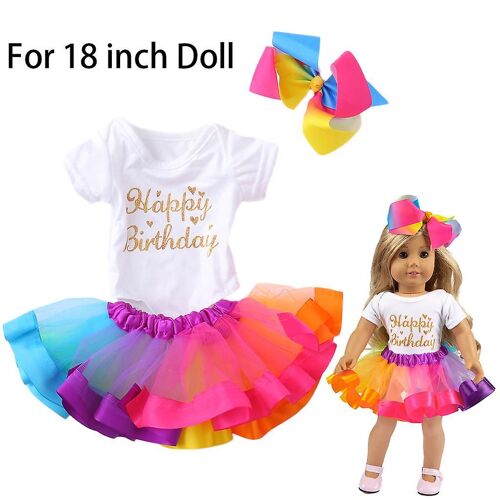 Mardi Gras Cadeaux Mignon Jupe Vêtements Manteau Fille Jouet Pour 18 Pouces Poupée Accessoire Gril'S Toy 242067
