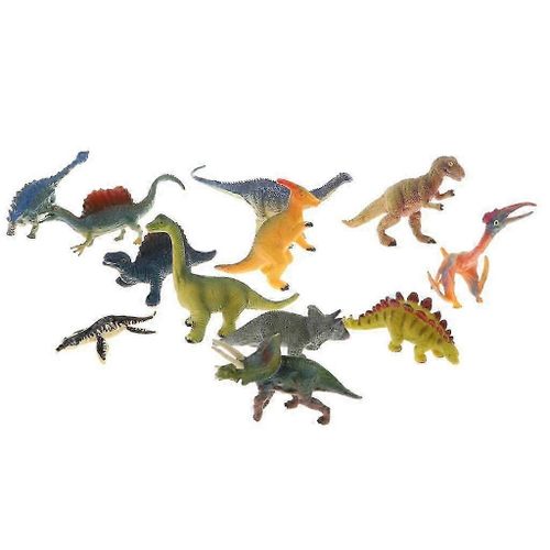 12 pièces réaliste dinosaure modèle animal figurines figurines enfants jouet éducatif jeu activité-yvan