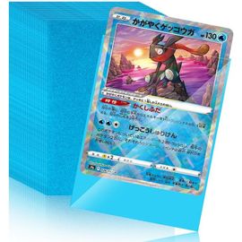 Mdy-100 Pcs Pochette Carte, Protege Carte 65 X 90mm, Pochette Pour Carte Transparente Hd, Protection Carte Pour Carte Magic, Star Wars, Yugioh, Sleeve Mat, Bleu