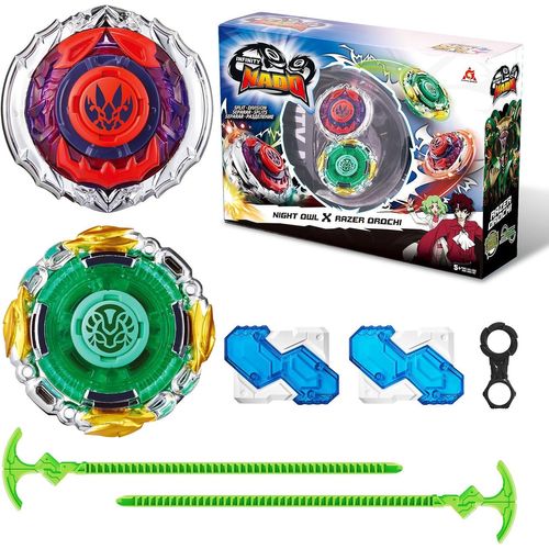 ERYI-Toupie Série Split Night Owl Razer Orochi,Enfants Jouets Métalliques Garçons,Battle Tops Toupie Launcher, Spinning Tops À Partir De 5 6 7 8 9 10 11 12 Ans Cadeau