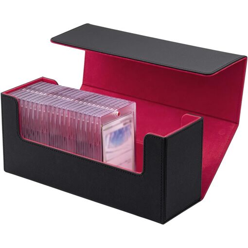 4 Boîtes De Rangement Cartes Magic | Magnétique | Capacité 100+ Cartes | Compatible MTG Pokémon - TAZZOR