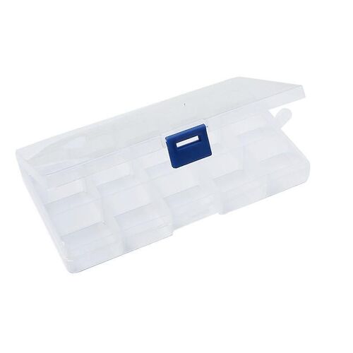 1Pc Boîte De Rangement en Plastique Transparent Boîte de Organisateur avec Compartiments Ajustables