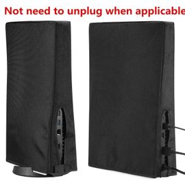 1pcs Housse De Poussière En Nylon Noir Pour Ps5 Soft Neat Lining Dust Guard Pour Console Ps5