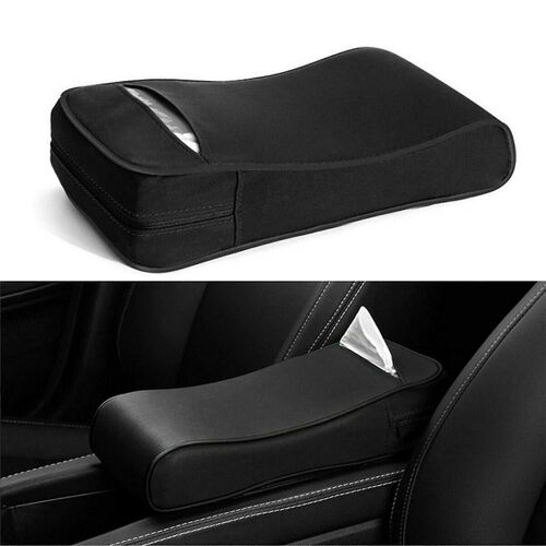Accoudoir De Voiture Coussin Coussin En Cuir Mousse À Mémoire De Forme Console Centrale Couvercle Stroage Box Cover