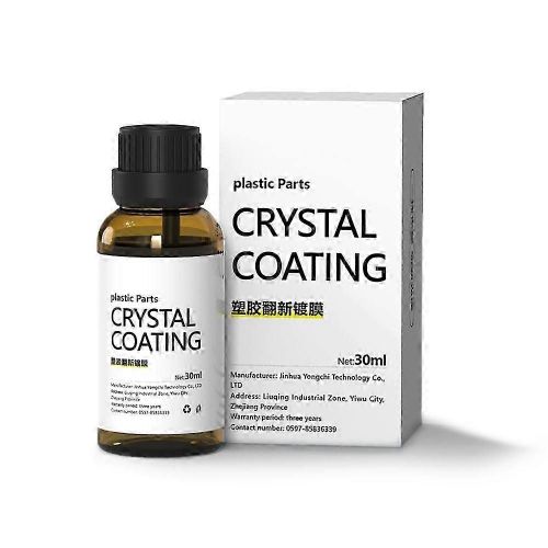 30ml Plastiques Restaurateur Pièces en Plastique Revêtement Cristal Remettre à neuf Agent de Placage avec Éponge Long Durat