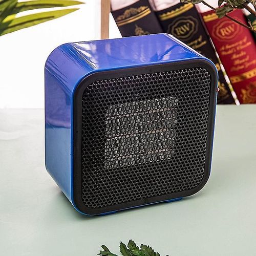 Ménage Mini Chauffage Économie d'Énergie Vitesse Électrique Chauffage Petit Radiateur Bureau (Bleu)