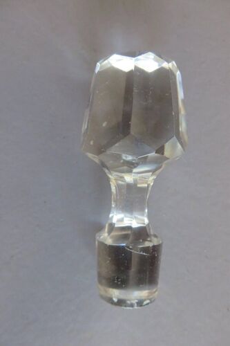 Bouchon De Carafe Cristal À Facettes Longues 120g /19