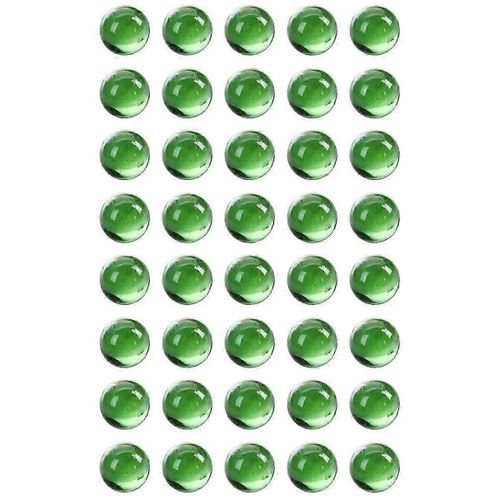 40 pcs billes 16mm billes de verre culotte boules de verre décoration couleur pépites jouet vert