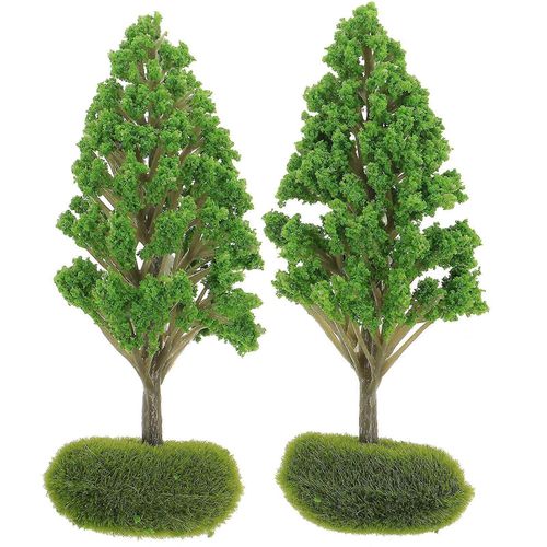 2pcs Miniature Diorama Arbres Bricolage Paysage Miniature Arbres Modèle Sable Table Décor-Générique