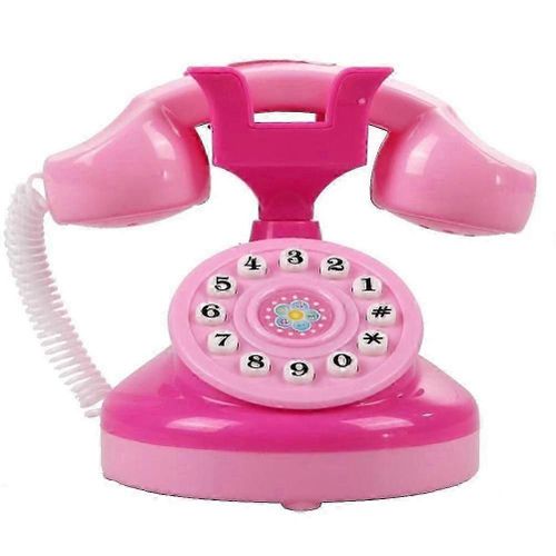 Mini Emulation Phone,Enfants Téléphone Jouet Avec Lumières Faire Semblant Jouer Téléphone Jouet