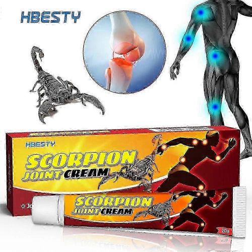 Hbesty Scorpion Crème Relaxante Méridiens Et Activateur Collaterals Crème De Soins De Santé Gaine De Tendon Et Muscle Crème De Massage Relaxante