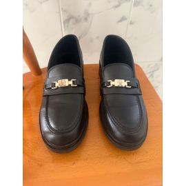 Mocassins En Cuir Noir Tommy Hilfiger